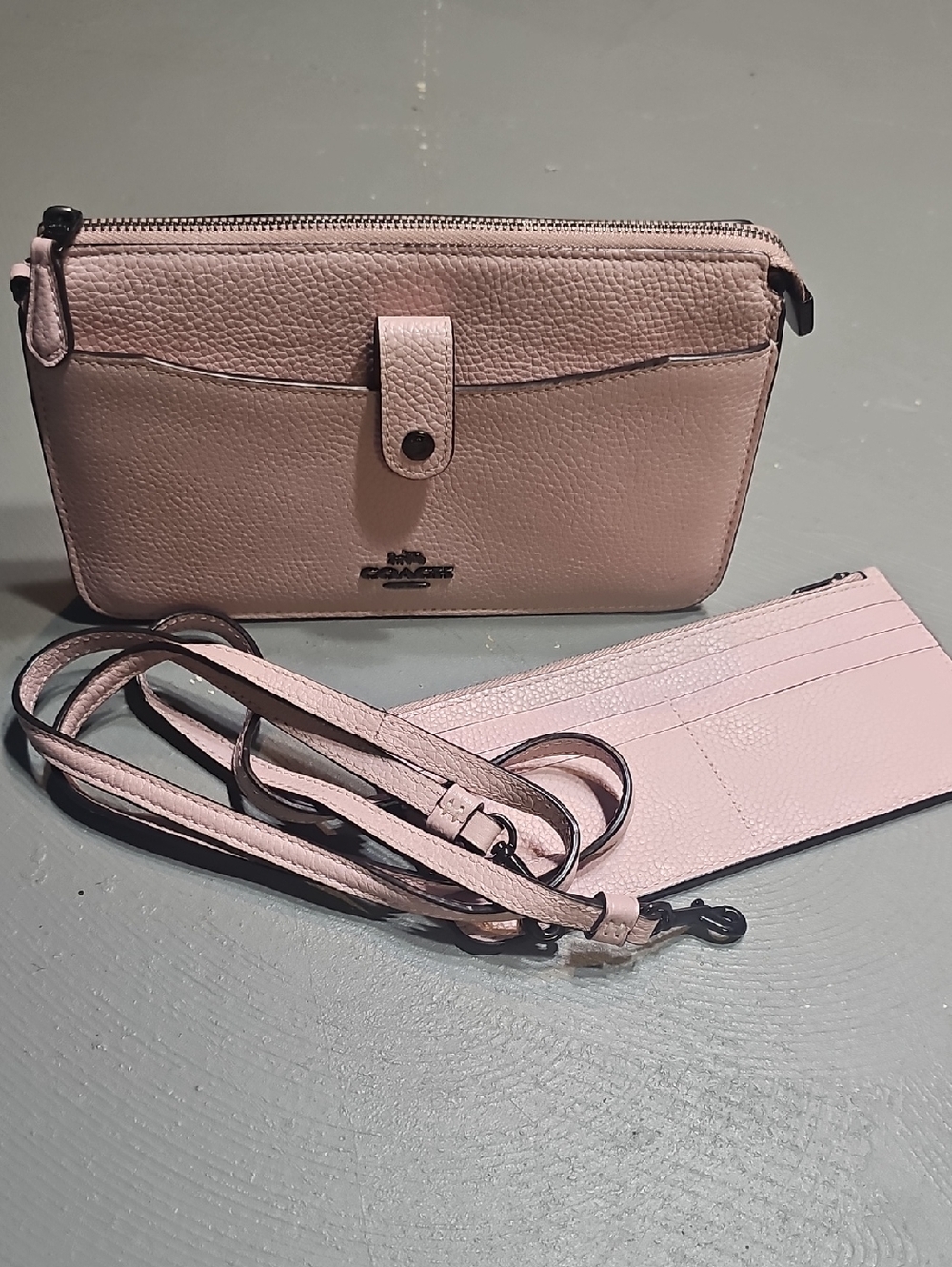 Coach Noa Pop Up Messenger Bag Crossbody Wallet EUC Pink Leather